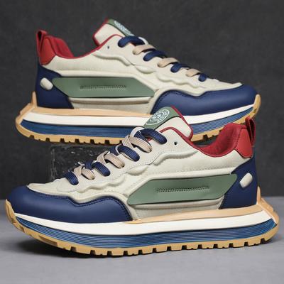 Herrenschuhe Herbst und Winter 2025 neue atmungsaktive Freizeitsportschuhe rutschfeste weichsohlige weiße Schuhe Herren trendige Dad-Schuhe
