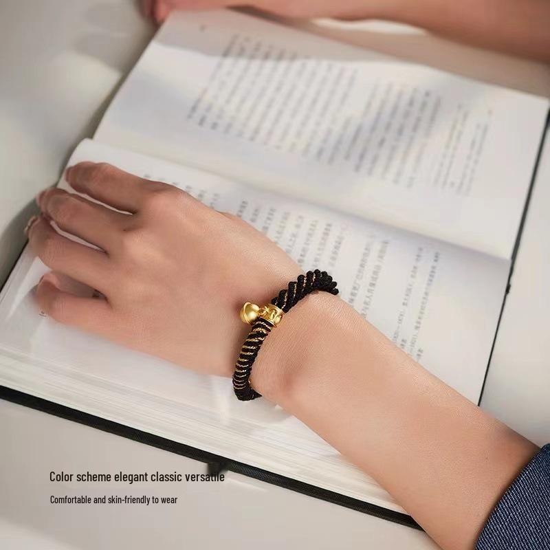 Tibetan Six-Syllable Mantra Hand-Woven Bracelet, Five-Color Red Rope for Women & Men's Birth Year Ethnic Ornament