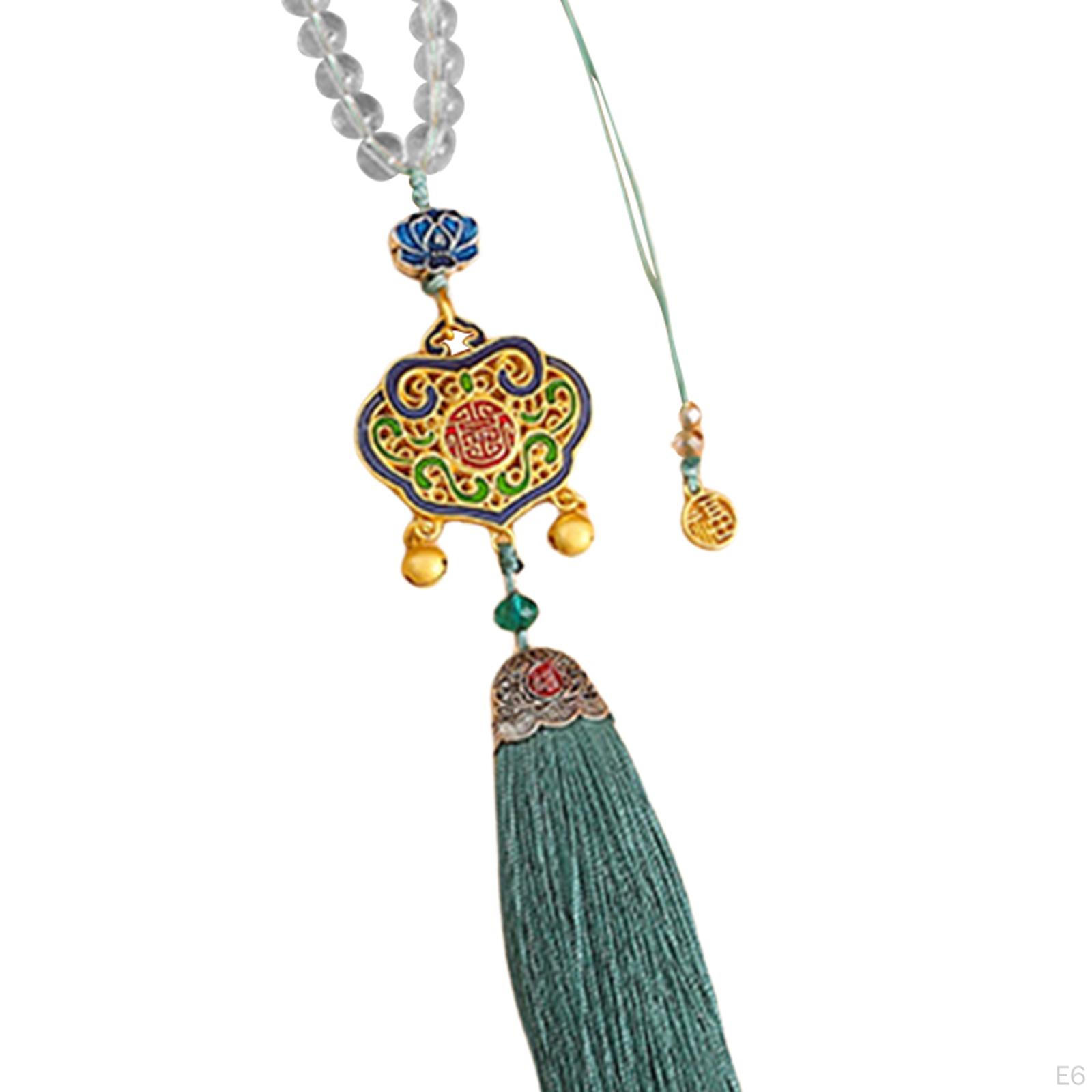 Подвеска для автомобильного зеркала заднего вида с китайским символом удачи Green — фото 9