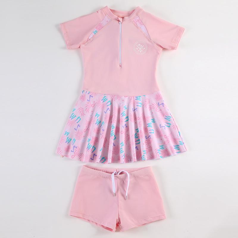 Summer 2025 Cute Princess Two-Piece Swimsuit for Girls