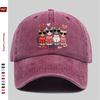 Pc Cat Print Baseball Cap with Heart Eyes Cool Cute Pet Style Printed Sun Hat Hunting Decor Hat Adjustable Strap MultiColo