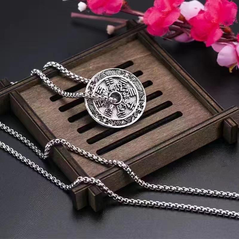 Thickened Mountain Ghost Money Pendant S Foot Men's Peace Pendant Men's and Women's Fashion Retro