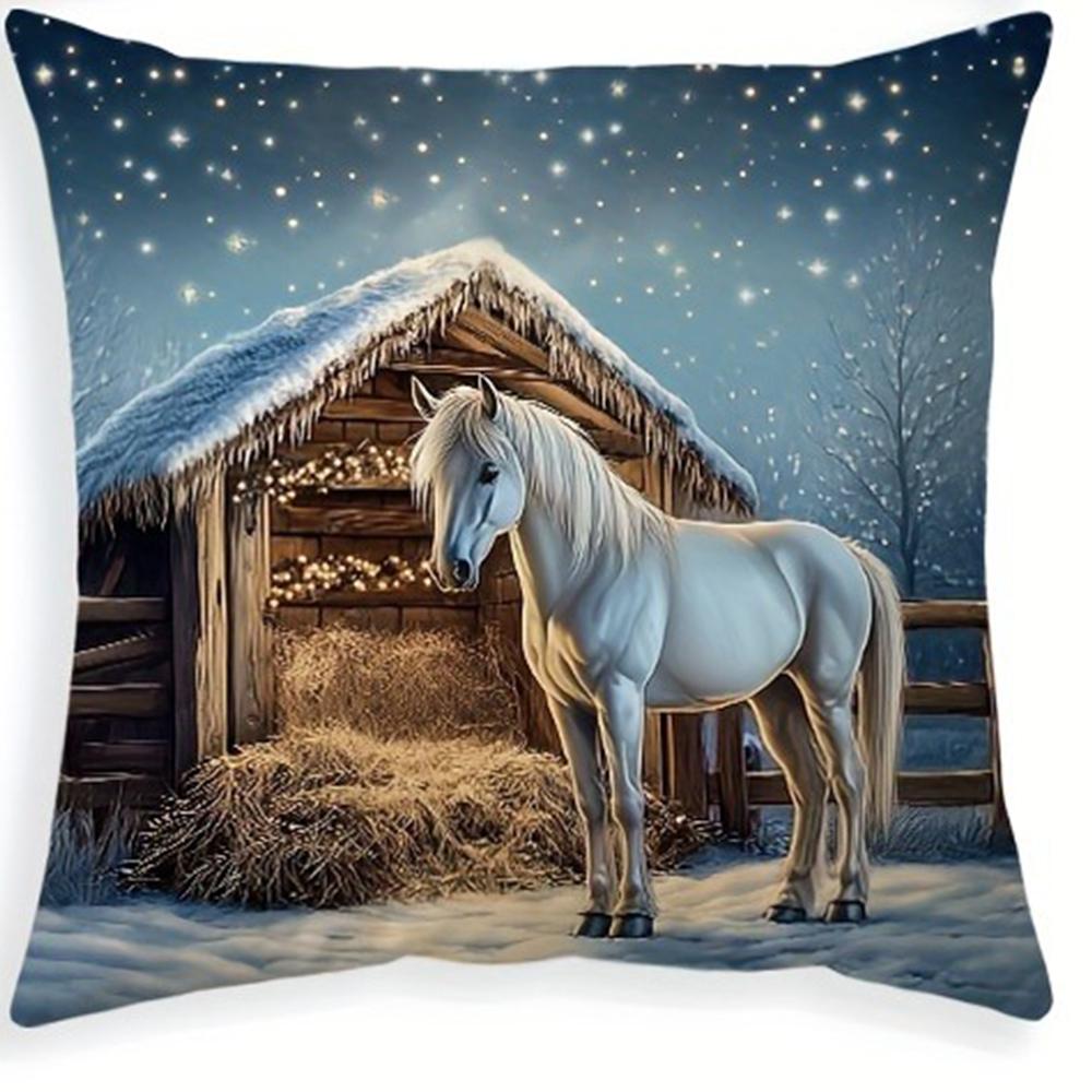 

Христианское рождественское украшение наволочка для подушки гостиная диван наволочка для подушки комната украшение дома 40x40cm