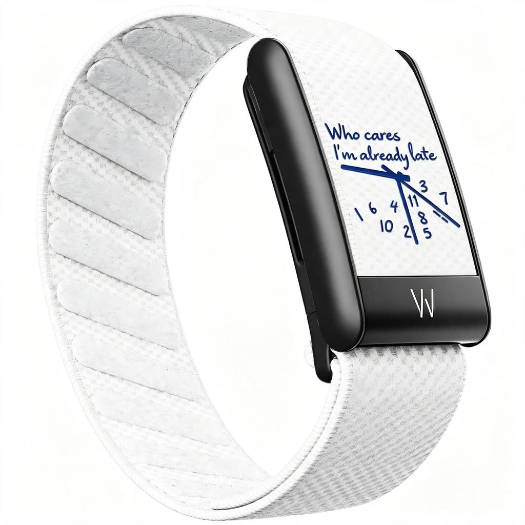 Clock Pattern Printed Magnetic Loop Nylon Strap With Frame Replacement Kit For Whoop 5.0 MG Breathable Fitness Wristband