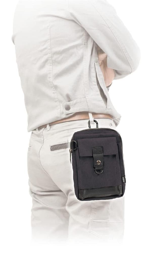 SK11 Multi-Pouch, Dark Gray, with Belt Loop and Zippered Main Pocket (STP-MP-6DG)