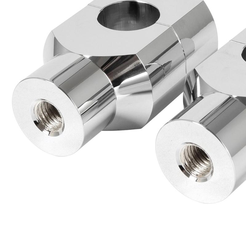 Motorcycles Handlebar Risers Clamp Mounting Mount Risers Aluminum 7/8" 1" Clamp