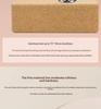 Custom Engraved Non-Slip Cork Yoga Bricks for Kids' Dance, Sports, and Fitness