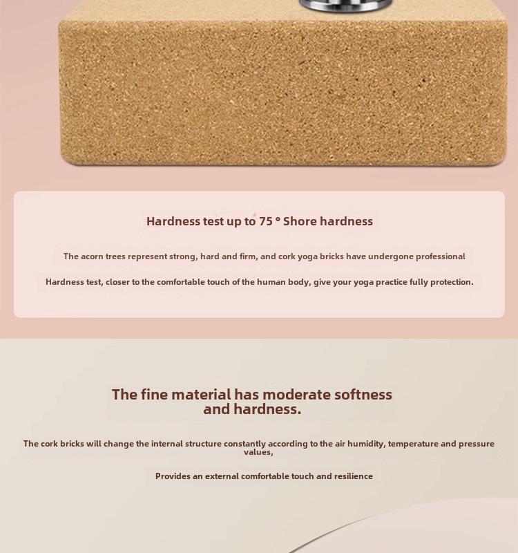 Custom Engraved Non-Slip Cork Yoga Bricks for Kids' Dance, Sports, and Fitness