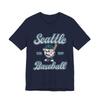 Retro Seattle Baseball T-Shirt Vintage Style Mascot Tee Team Colors