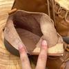 GKTINOO Retro Genuine Leather Shoes Short Boots 2025 Autumn Winter New Flat Casual Lace Up Handmade Soft Sole Women's Boots