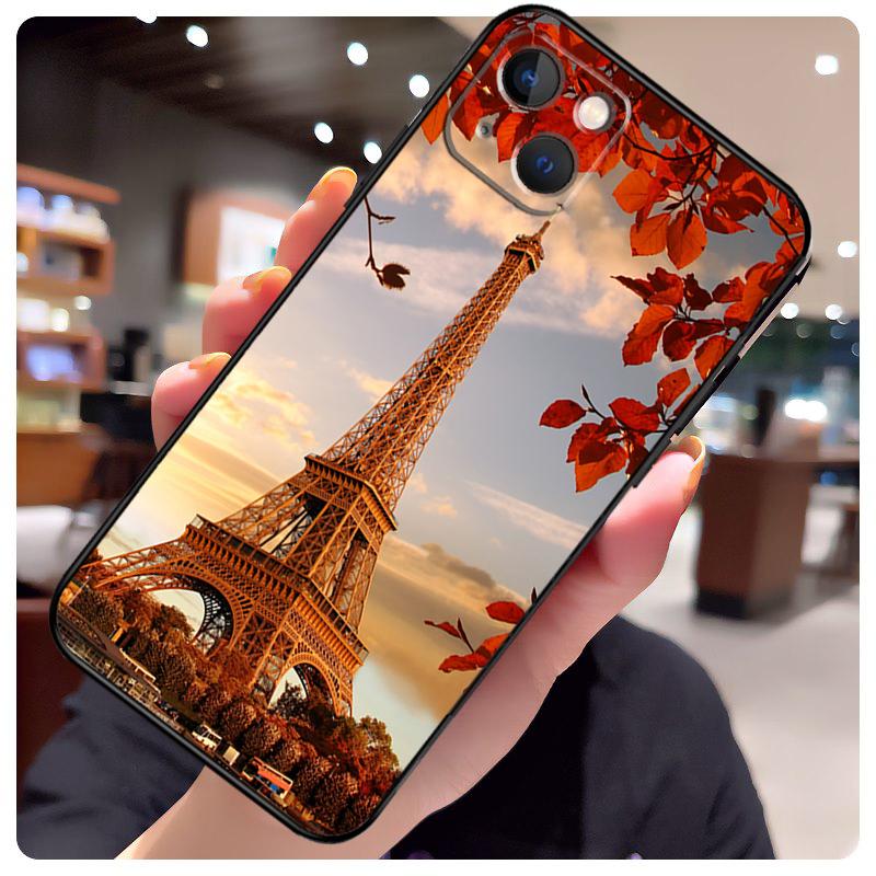 Paris Eiffel Tower Case For iPhone 15 Pro Max 14 13 12 11 16 17 Pro Max Mini 15 16 Plus 16e 17 Air Phone Cover