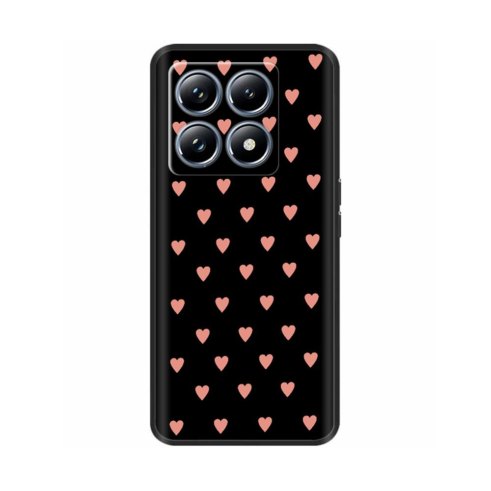 Silicone Phone Case for Xiaomi Mi 14T Pro / 14T 5G Case Luxury Painted Protection Shell Back Cover for Mi14T Soft Black Bumper