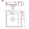Lavabo - vidaXL - 50x50 cm - Fonte minérale - Blanc - Design tendance et facile à nettoyer