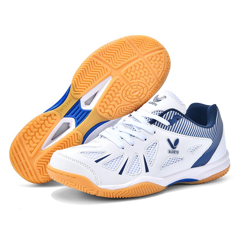 

Mens Womens Ping Pong Shoes Professional Anti Slip Design Blue Color for Table Tennis Practice Outdoor Big Size 45 синій