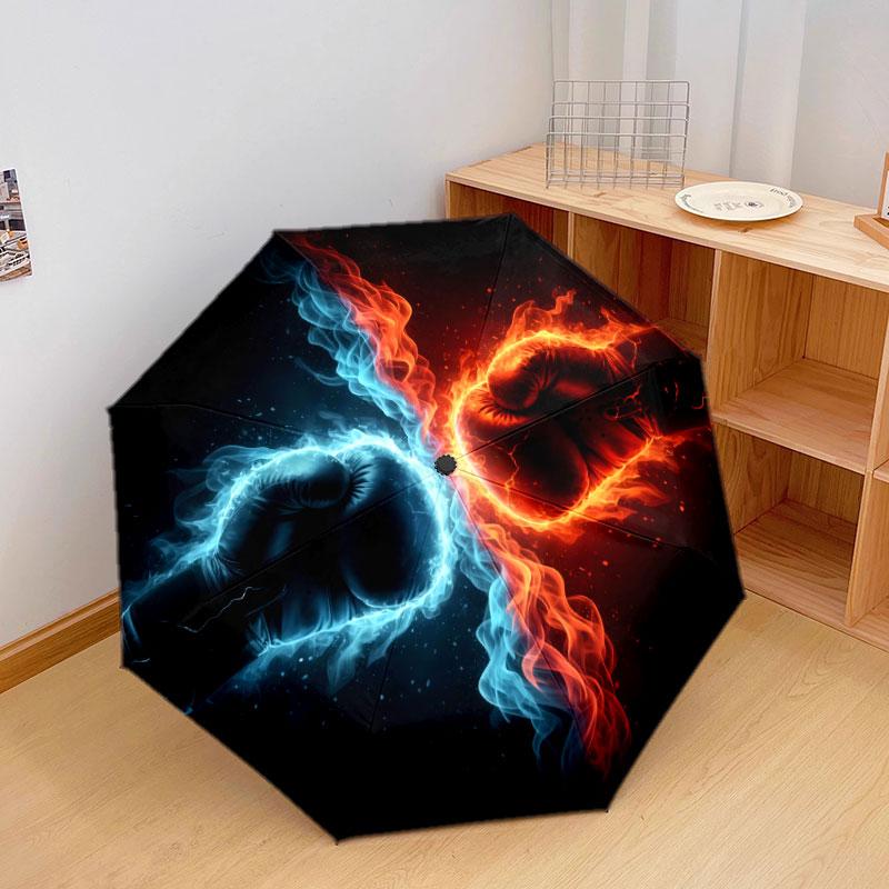 IceFireSports Pattern Pattern New Style Umbrella, 1 Piece Automatic Folding Umbrella, Portable Travel Umbrella, Outdoor Umbrella, Birthday Gift