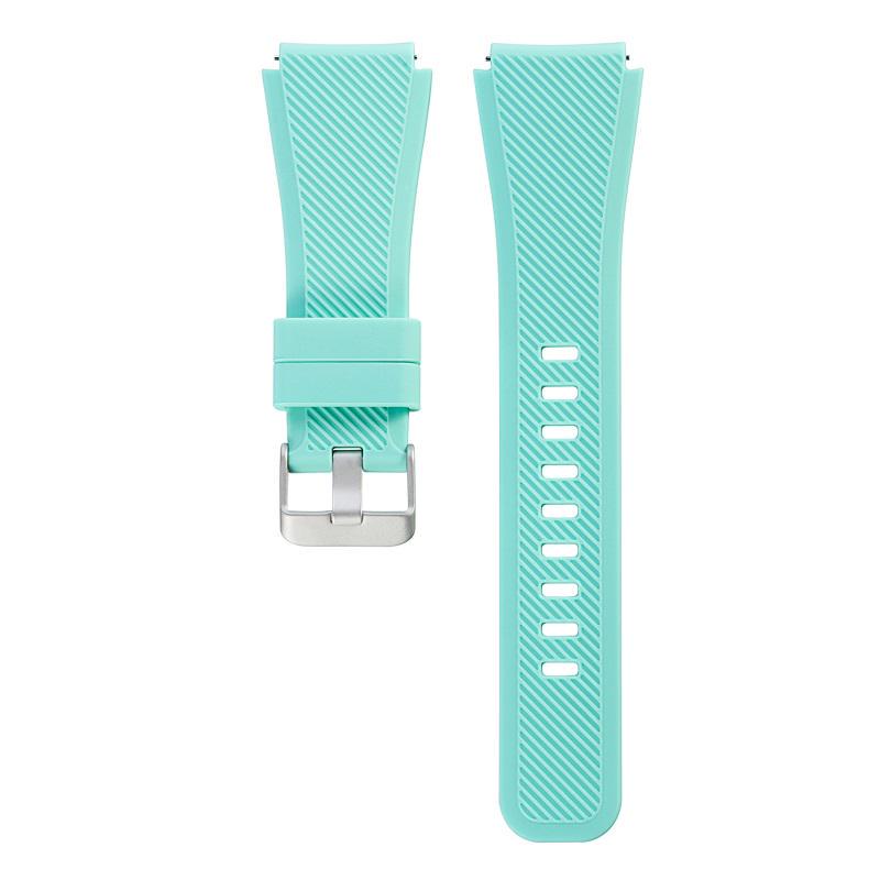 

Силиконовый ремешок для часов 22 мм для Samsung Galaxy Watch 3/Gear S3 S4 46 мм/Gear S2 S3 Frontier/Huawei Watch 2 Pro/Huami AMAZFIT 2 Pebble time S циан