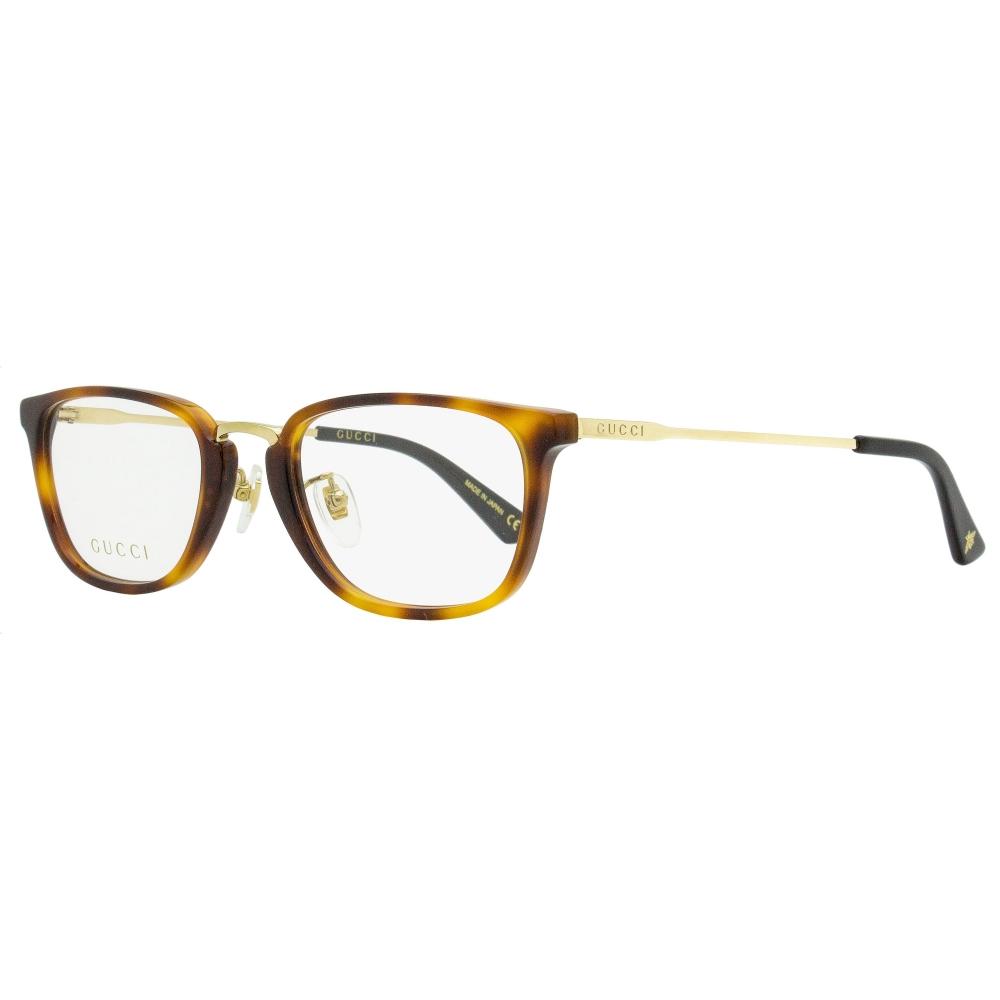 

Gucci Men S Titanium eyeglaSSeS Gg0324oj 003 Havana Gold 53mm 003