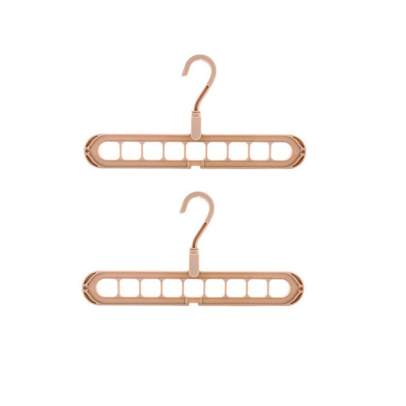2 Stück Multifunktionaler Neun-Loch Kleiderständer, Haushaltskleideraufhängung, Faltbarer Drehbarer Kleiderständer, Schlafzimmeraufbewahrung