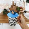 3 Pcs Silicone Drink Cup Lids 10cm Creative Round Mug Cover Reusable Anti Dust Cup Covers Cartoon Coffee Mug Lid