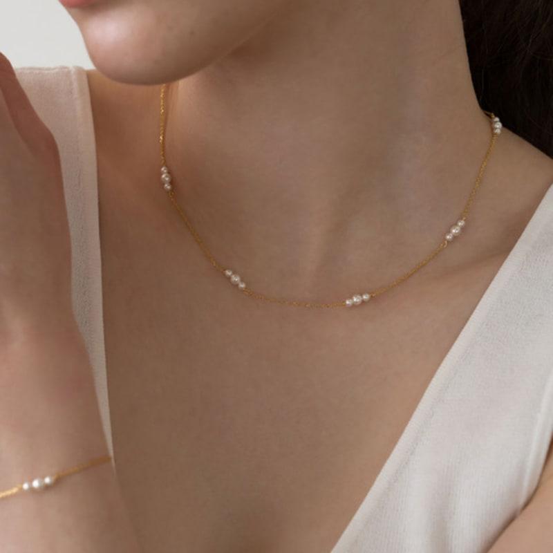 Dawn of Me Petite Pearl Chain Necklace