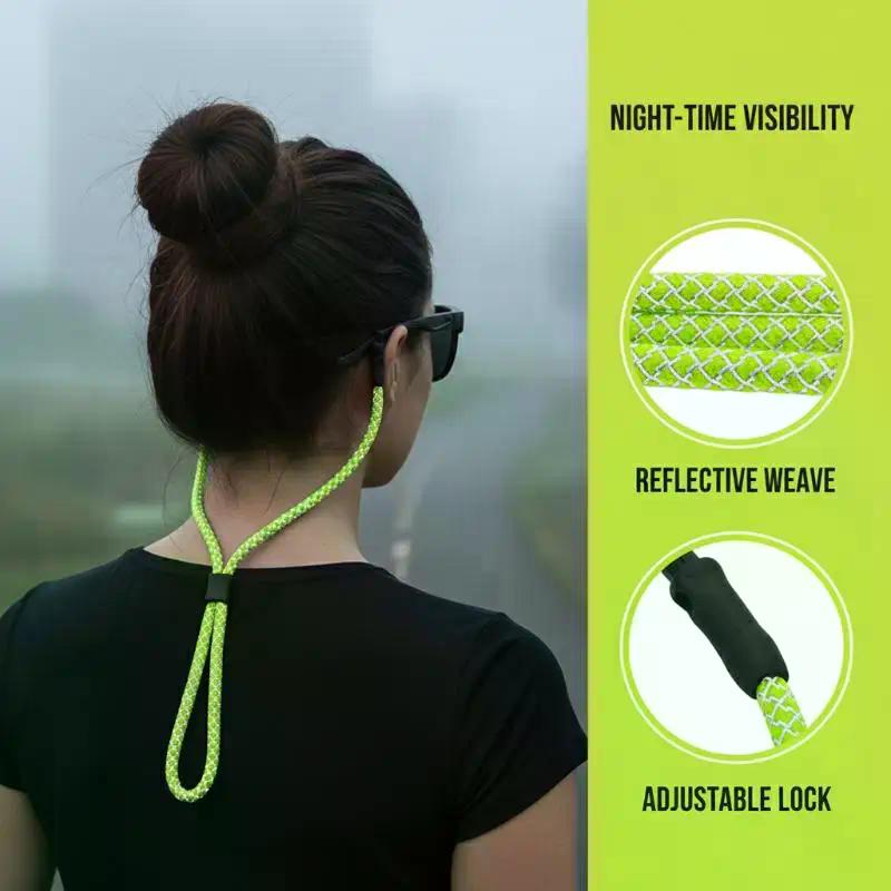 Adjustable Eyewear Cord Non Slip Sunglasses Chain Reflective Lanyard Strap for Active Lifestyle Men and Women
