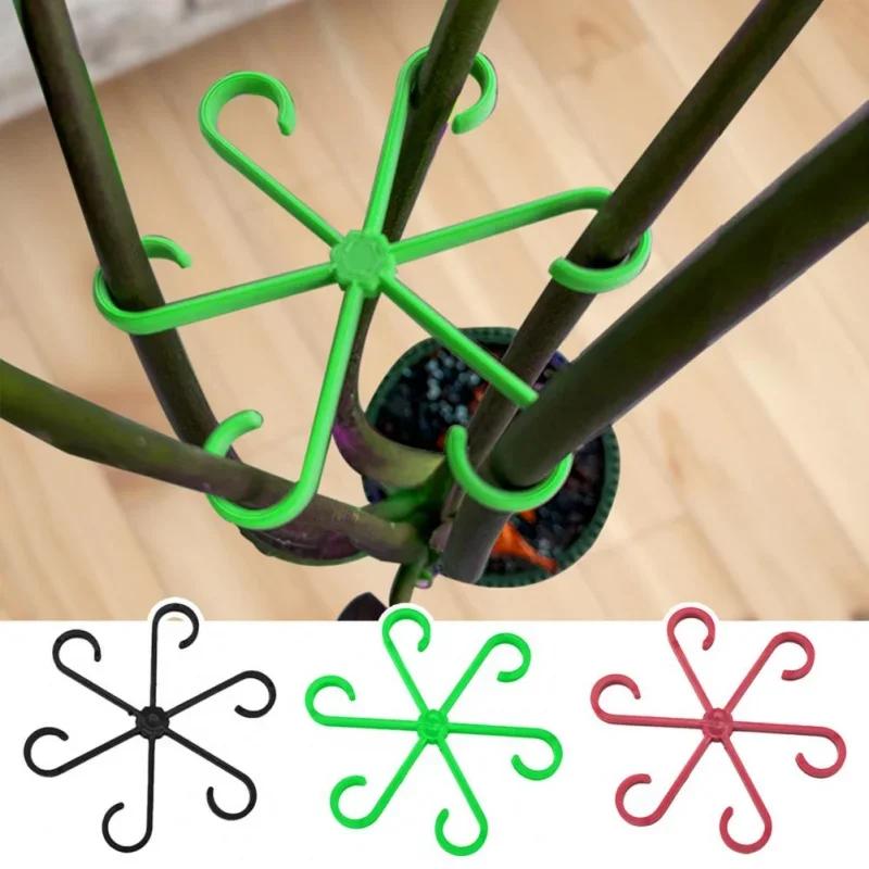 4pc Plant Fixing Clip Plant Climbing Support Frame Flower Stem Folding Frame Stem Finishing Period Gardening Tools and Equipment