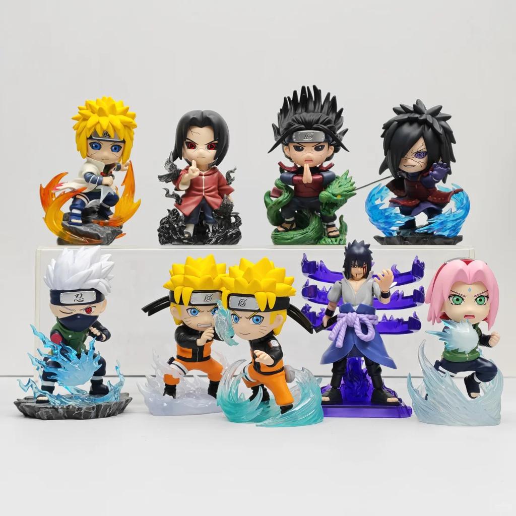 Funism Genuine Naruto Shippuden Anime Figure Blind Box Ultimate Battle Action Figures with Magnetic Identity Card Collectible