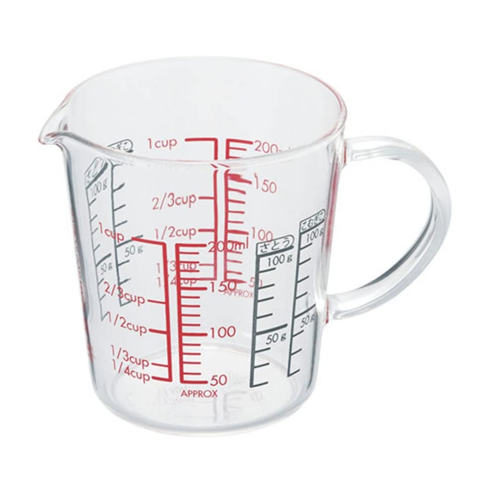

HARIO Measuring Cup Wide 200ml, Made in Japan, CMJW-200
