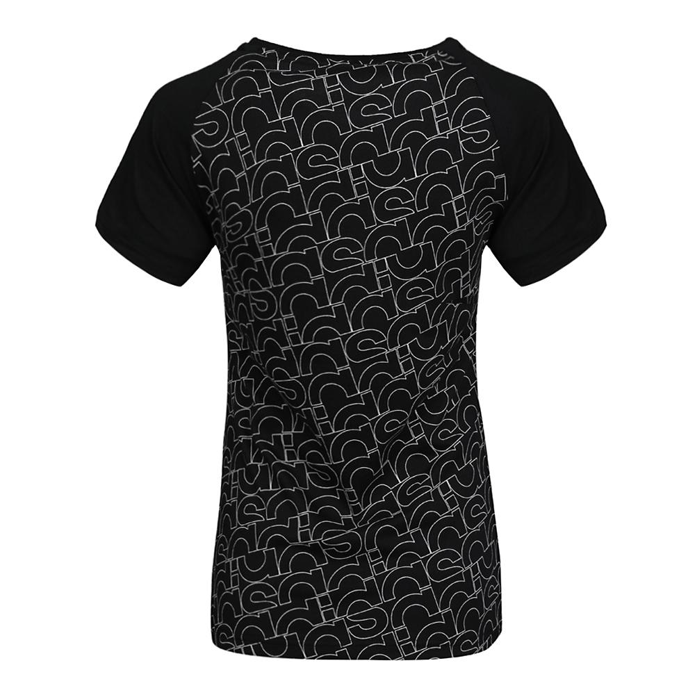 Adidas Neo Cotton Letter Round Neck Short Sleeve T-Shirt Women Tops Black CV9258
