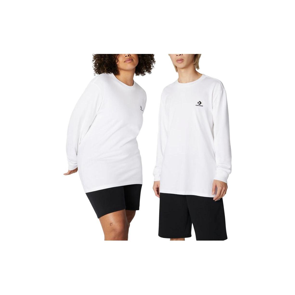 Converse Go-To Embroidered Star Chevron Long Sleeve Tee Asia Sizing White Men s 10023872-A01 L