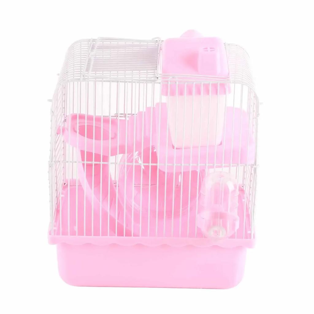 2 Tier Hamster Cage Large Space High Chassis Design Hamster Habitat Cage For Pet Hamster Small Animals