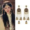 Vintage Tassel Chain Earrings: Ethnic-Style Studs and Versatile Accessories for Women.