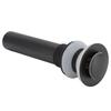 Matte Black Finish Sink Drain Stopper Push Bounce Bathroom Sink Drain  For Lavatory