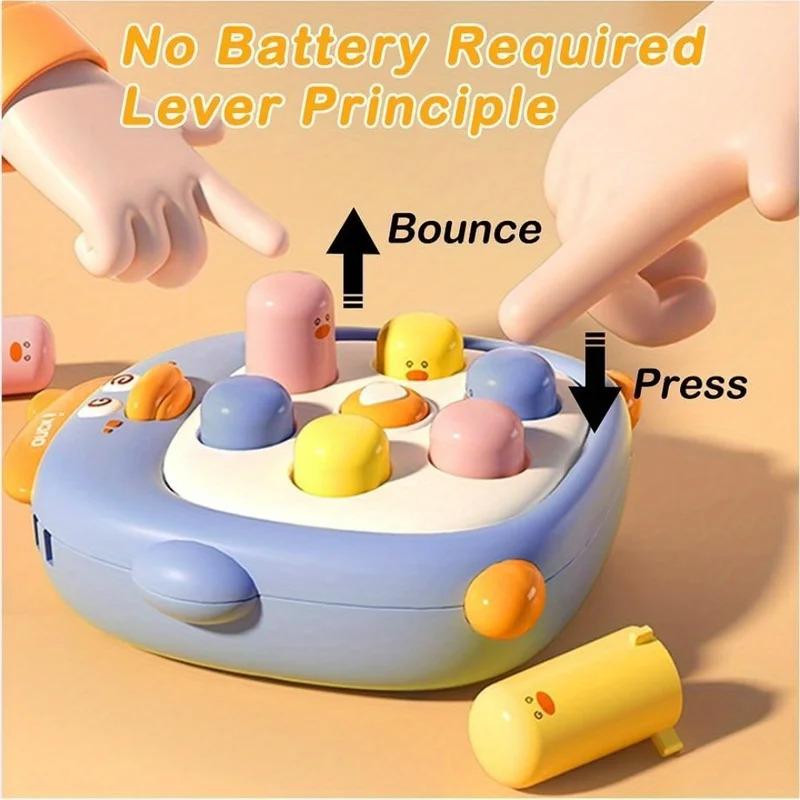 Stressabbau Spielzeug Handheld Elektrisch Schnelles Drücken Blasen Fidget Spielzeug,Mini Cartoon Hau den Maulwurf Spielzeug für 3 4 5 6 Mädchen Jungen