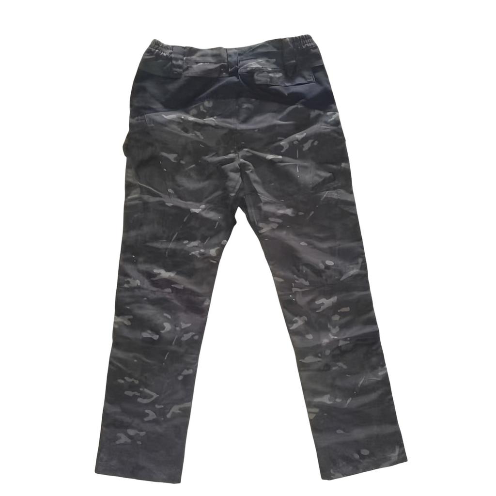 Pantalon de travail pour homme Outdoor Travail Pêche Camping Résistant à l'usure Pantalon de travail multipoches (Ceinture non incluse)