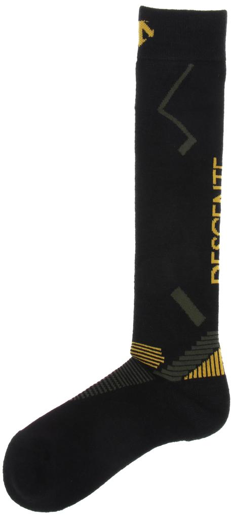 Descente Odor Far Silver Ion Arch BK2 Men's Socks, Antibacterial, Resistant, Thermal, Infrared, (Ag+), Support, DWAWJB60,