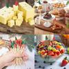 Christmas Toothpicks Decorative Bamboo Skewers Creative Appetizer Fruit Cheese Picks Art Cocktail Picks Christmas Supplies