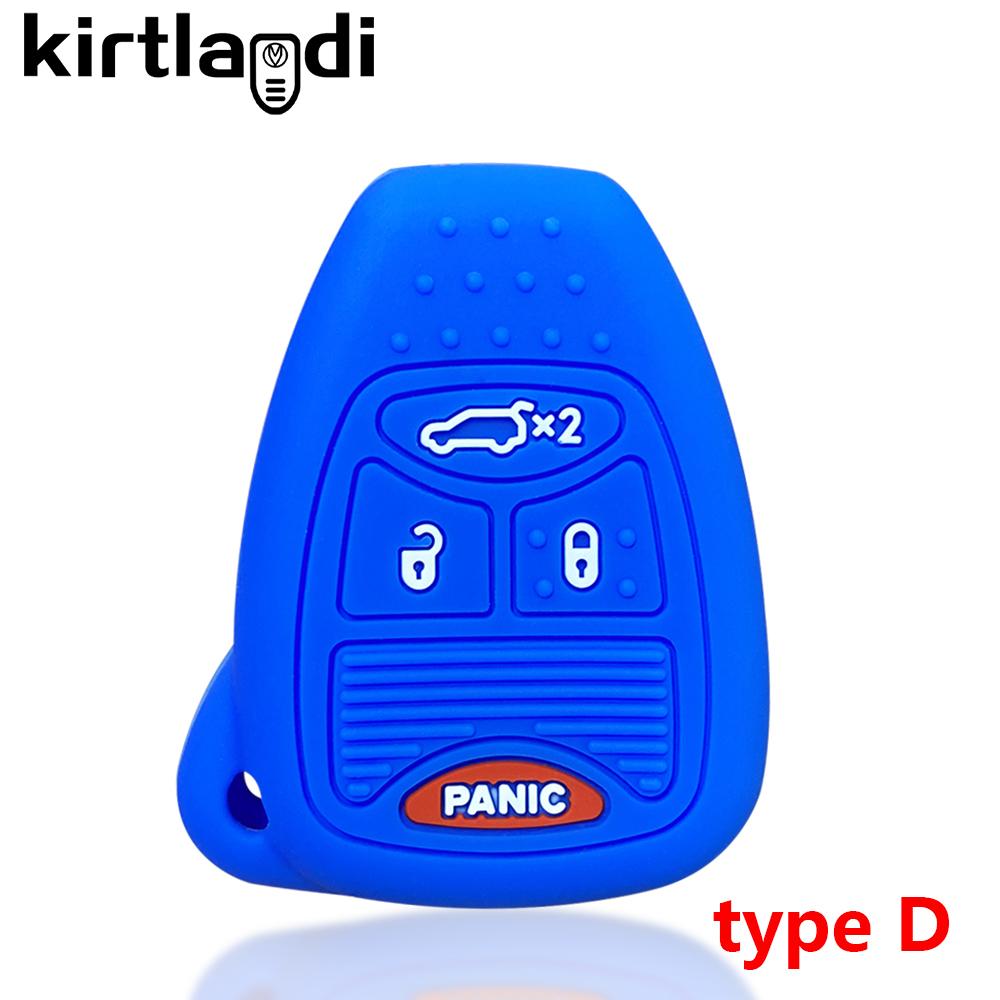 Etui na klucze silikonowe do Chrysler Voyager Pacifica 300c PT Cruiser Dodge Caliber Avenger Jeep Grand Cherokee Compass Patriot