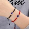 European and American Beaded Crystal Evil Eye Couple Bracelets