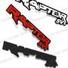 PBJU7 Car 3D Metal RAPTOR SVT Logo Sticker For Ford Fiesta F150 F250 F350 Rear Trunk Auto Door Sticker Car Styling Accessories