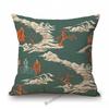 Morandi Color Jungle Flower Tropical Plant Leaf Garden Pattern Home Decorative Sofa Throw Pillow Case Cotton Linen Cushion Cover
