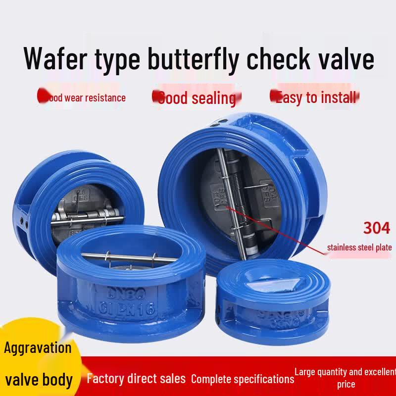 Chi Weng DH77X-16 Cast Iron Butterfly Wafer Check Valve