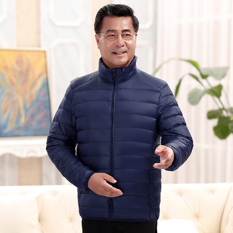 

Мужская легкая пуховая куртка - для среднего и пожилого возраста, больших размеров, короткая, осенне-зимнее пальто 7XL