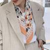 New summer cotton and linen silk scarf women's spring and autumn versatile small square scarf neck protection headscarf decorative scarf