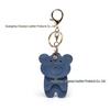 Adorável Chaveiro de Urso de Desenho Animado de Alto Valor Transfronteiriço - Lindo Pingente de Mochila de Couro PU de Alta Qualidade