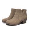 Coarse Heel Low Top and Bare Boots Embroidered Large Size Women's Shoes Fashion Boots One Pedal Round Head Knight Boots