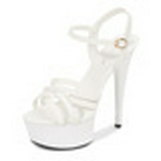 Summer Stiletto Cross-Strap Roman Sandals, 15cm Platform High Heels for Women