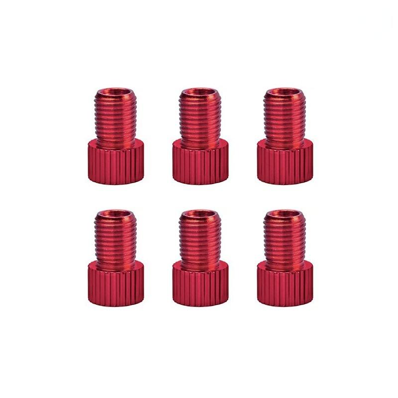 10 Pezzi Adattatore Valvola Bicicletta Bici in Alluminio PRESTA a SCHRADER Adattatore Valvola Auto