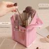 Waterproof Vertical Cosmetic Bag Large Capacity Travel Storage Pouch Makeup Brush Case  Women