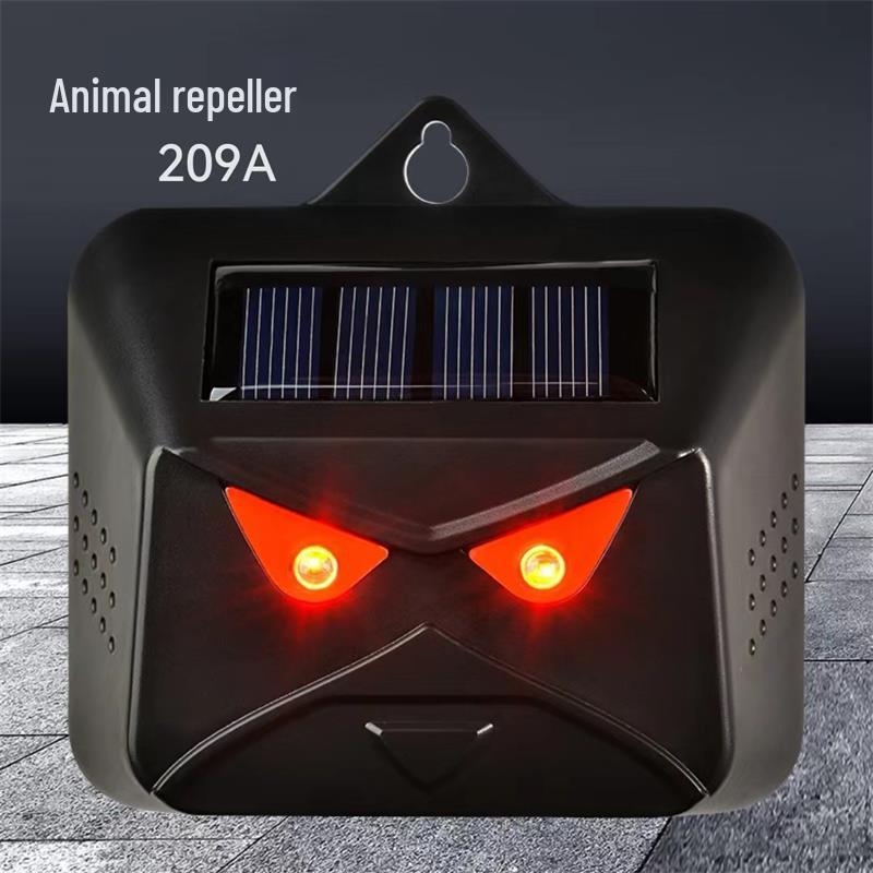 Solar-Powered Waterproof Outdoor Animal Repeller with Automatic Night Light